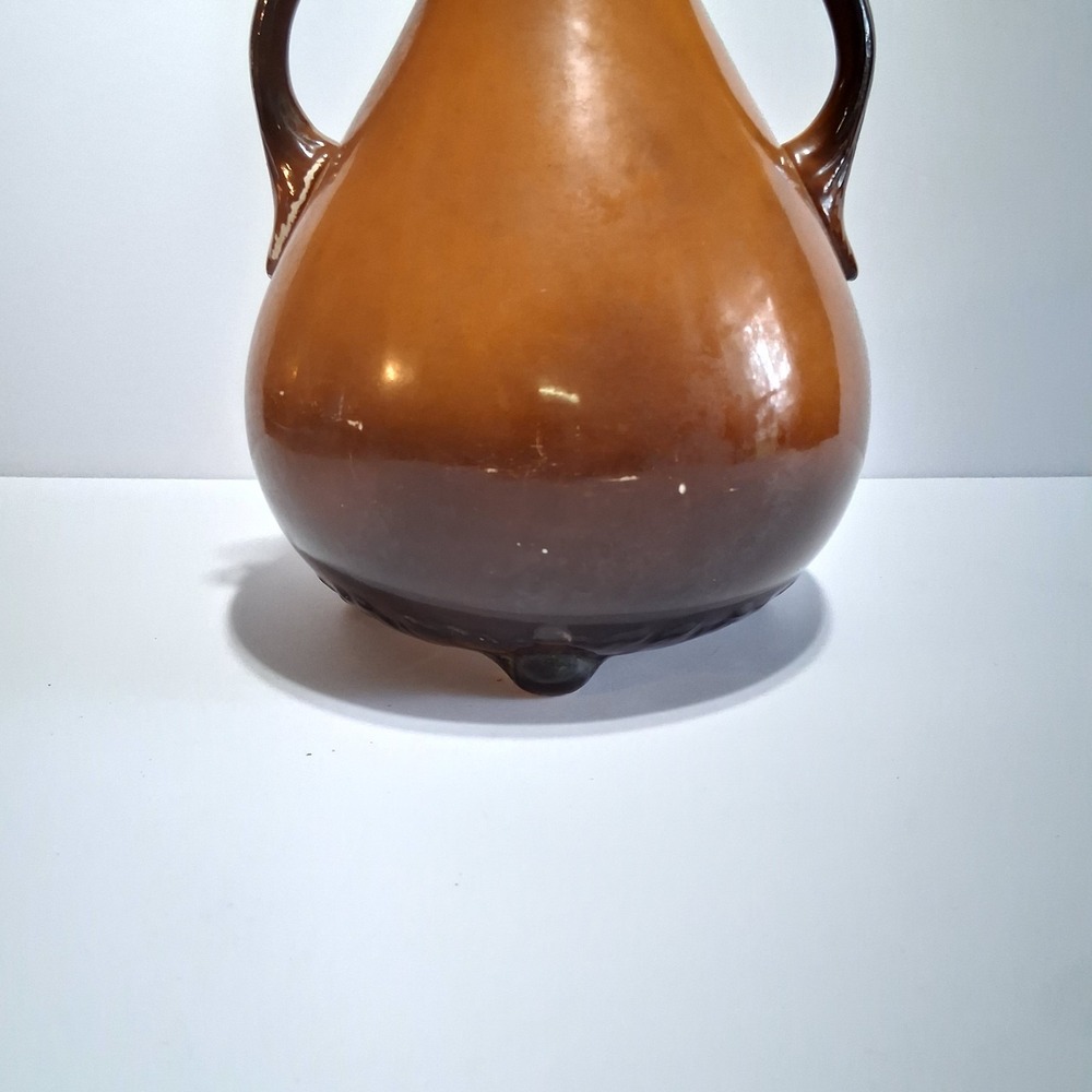 Antique USONA Goodwin Pottery Art‎ Double Handled Victorian Portrait Vase - Picture 9 of 9